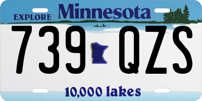 MN license plate 739QZS