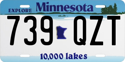 MN license plate 739QZT