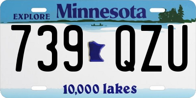 MN license plate 739QZU