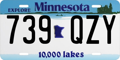 MN license plate 739QZY