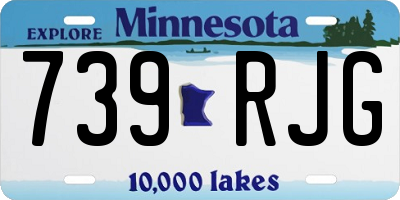 MN license plate 739RJG