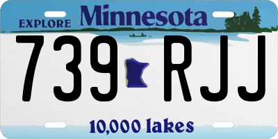 MN license plate 739RJJ