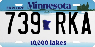 MN license plate 739RKA