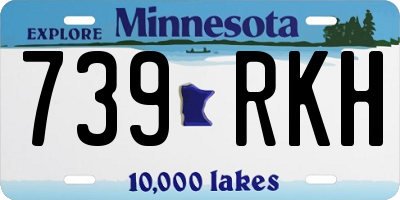 MN license plate 739RKH