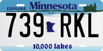 MN license plate 739RKL