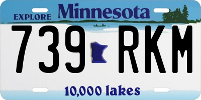 MN license plate 739RKM