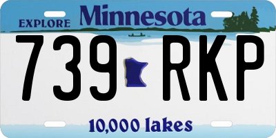 MN license plate 739RKP