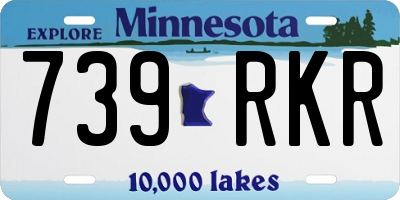 MN license plate 739RKR