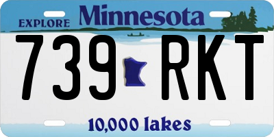 MN license plate 739RKT