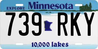 MN license plate 739RKY