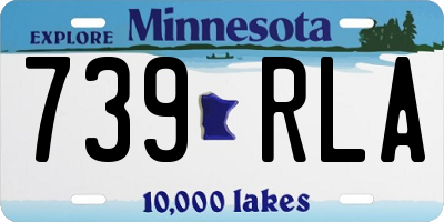 MN license plate 739RLA