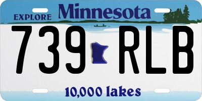 MN license plate 739RLB