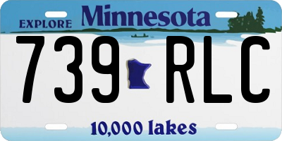 MN license plate 739RLC
