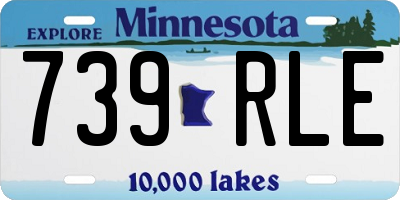 MN license plate 739RLE