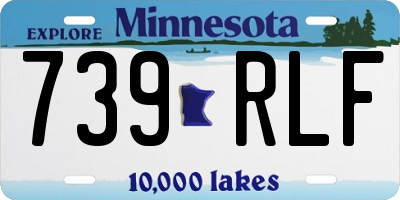 MN license plate 739RLF