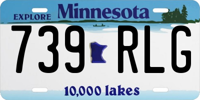 MN license plate 739RLG