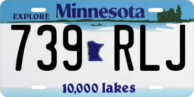 MN license plate 739RLJ