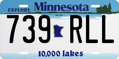 MN license plate 739RLL