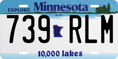 MN license plate 739RLM