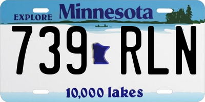 MN license plate 739RLN
