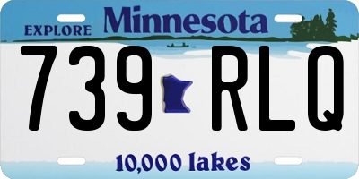MN license plate 739RLQ