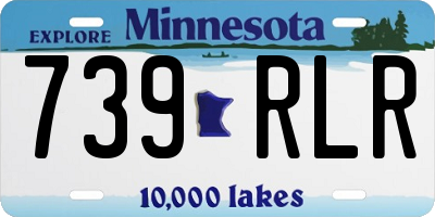MN license plate 739RLR