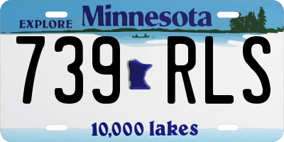 MN license plate 739RLS
