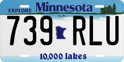 MN license plate 739RLU