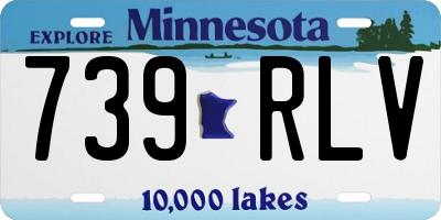 MN license plate 739RLV