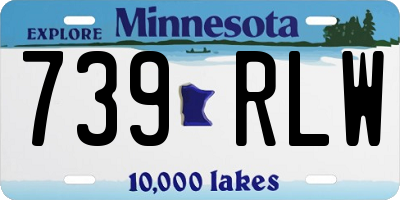 MN license plate 739RLW