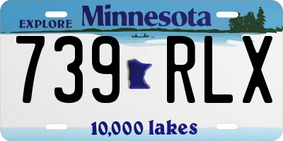 MN license plate 739RLX