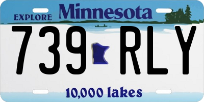 MN license plate 739RLY