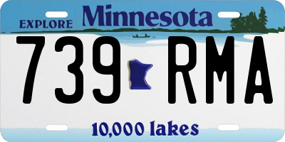 MN license plate 739RMA