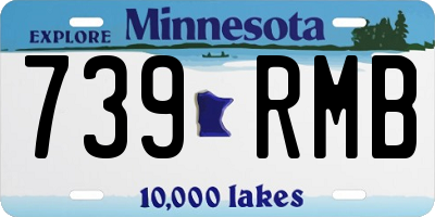 MN license plate 739RMB