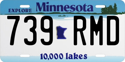MN license plate 739RMD