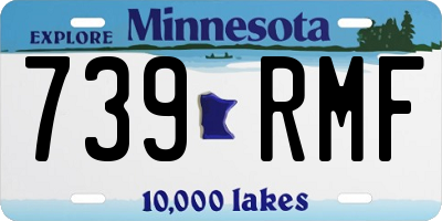 MN license plate 739RMF