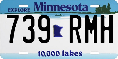 MN license plate 739RMH