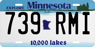 MN license plate 739RMI