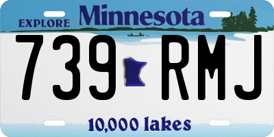 MN license plate 739RMJ