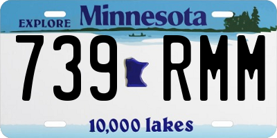 MN license plate 739RMM