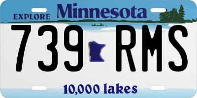 MN license plate 739RMS