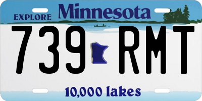 MN license plate 739RMT