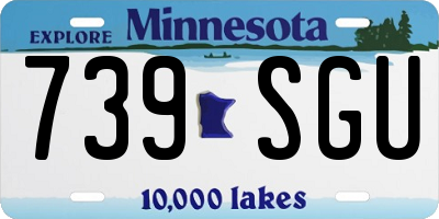 MN license plate 739SGU