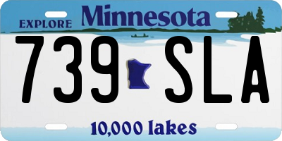 MN license plate 739SLA