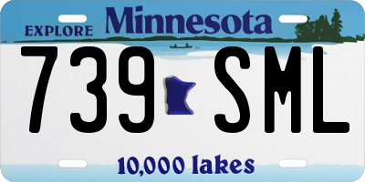 MN license plate 739SML