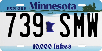 MN license plate 739SMW