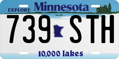 MN license plate 739STH