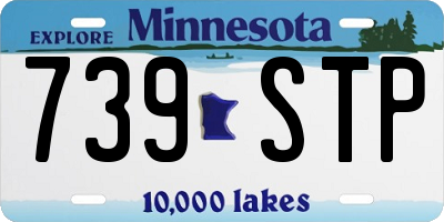 MN license plate 739STP