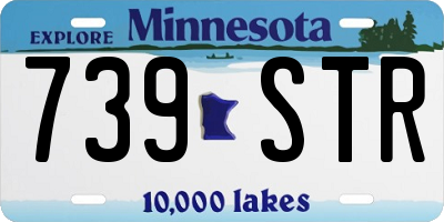 MN license plate 739STR