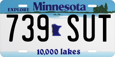 MN license plate 739SUT